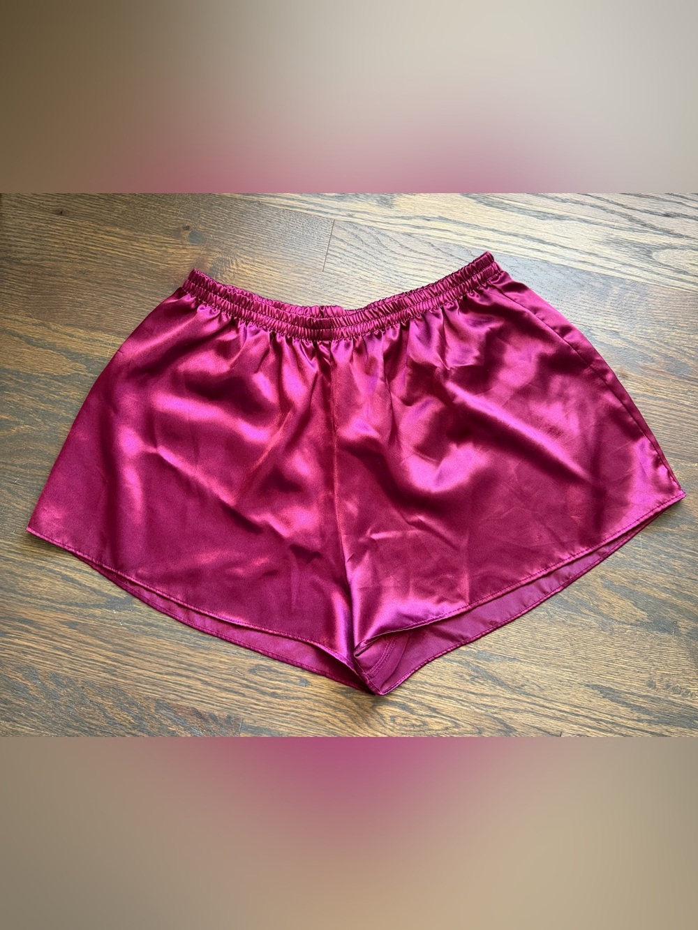 Victoria's Secret Satin Sleep Shorts Fuchsia